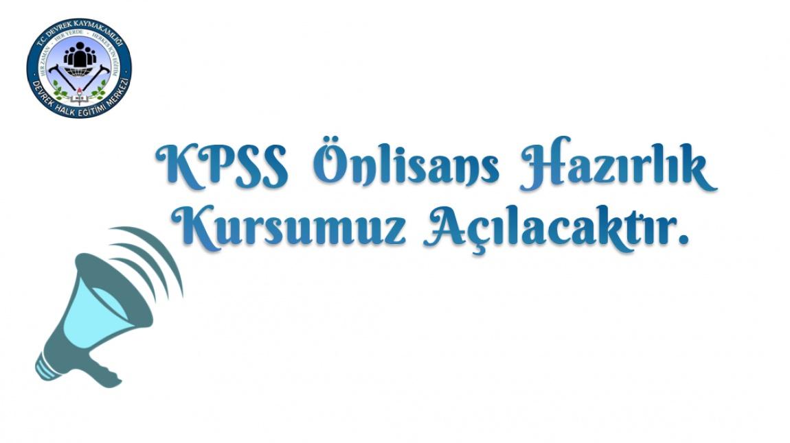 KPSS  Önlisans Hazırlık Kursumuz Açılacaktır.
